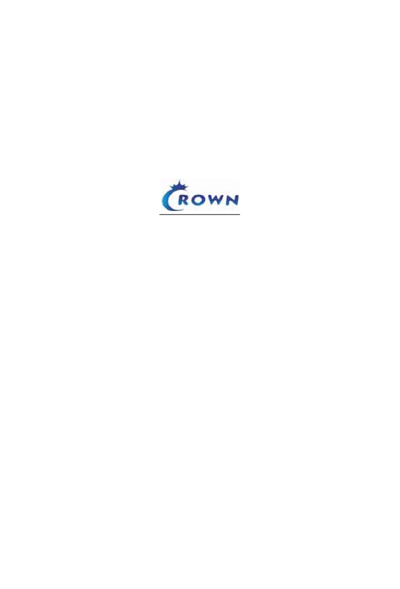 Crown CR-3000 User's and installer's manual