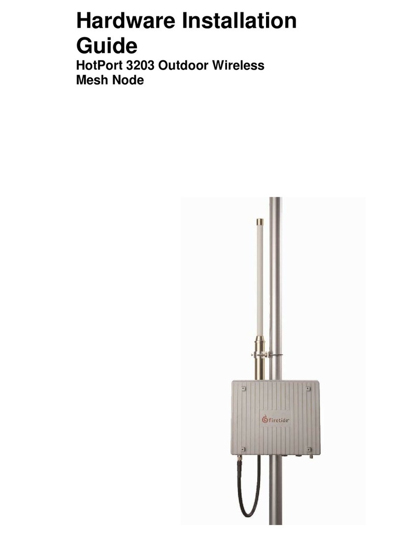 Firetide HotPort 3203 Hardware installation guide