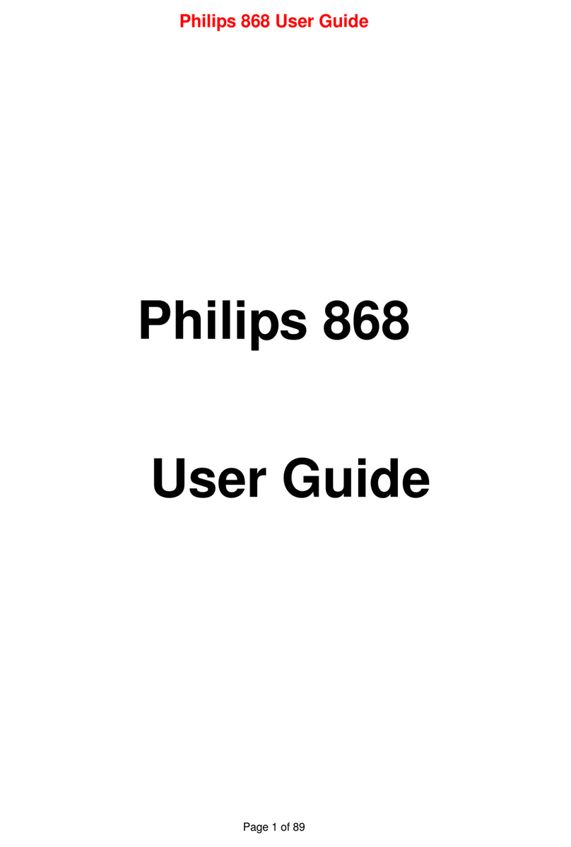 Philips 868 User manual
