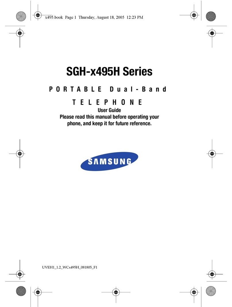 Samsung SGH-x495H Series user guide