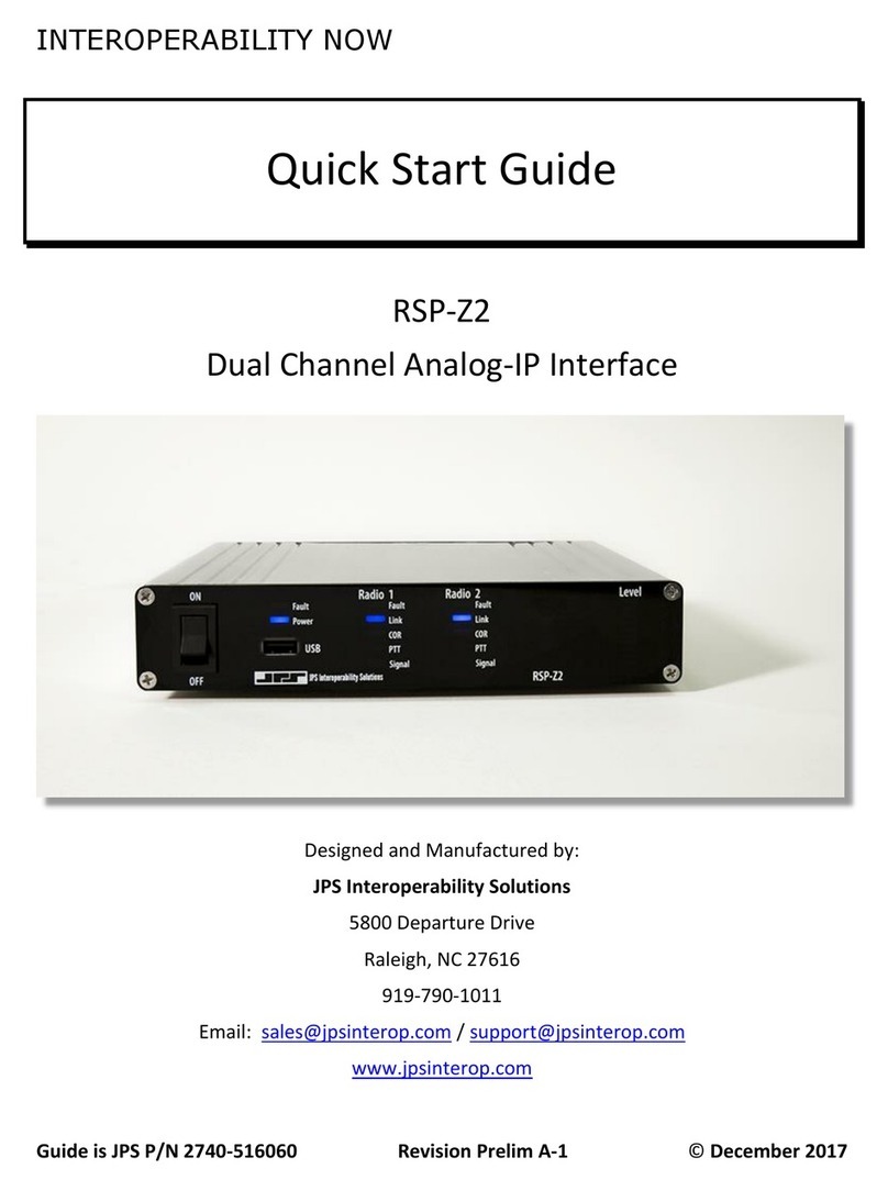 JPS RSP-Z2 quick start guide