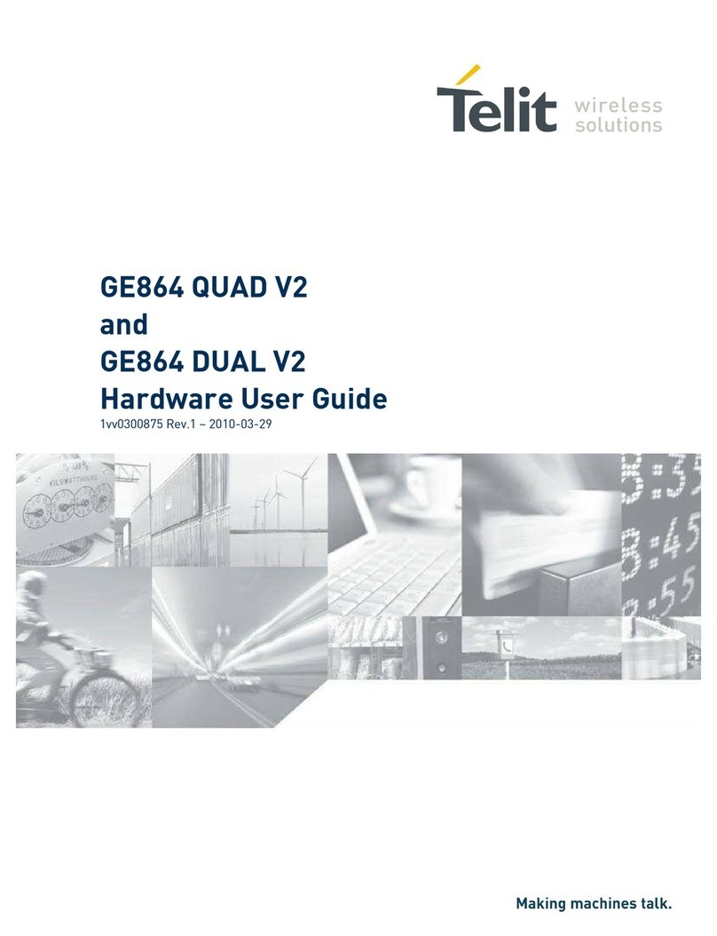 Telit Wireless Solutions GE864 DUAL V2 Installation manual Telit Wireless Solutions GE864 DUAL V2 Installation manual