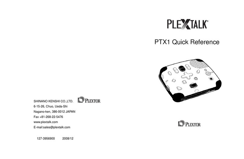 Plextalk PTX1 quick reference