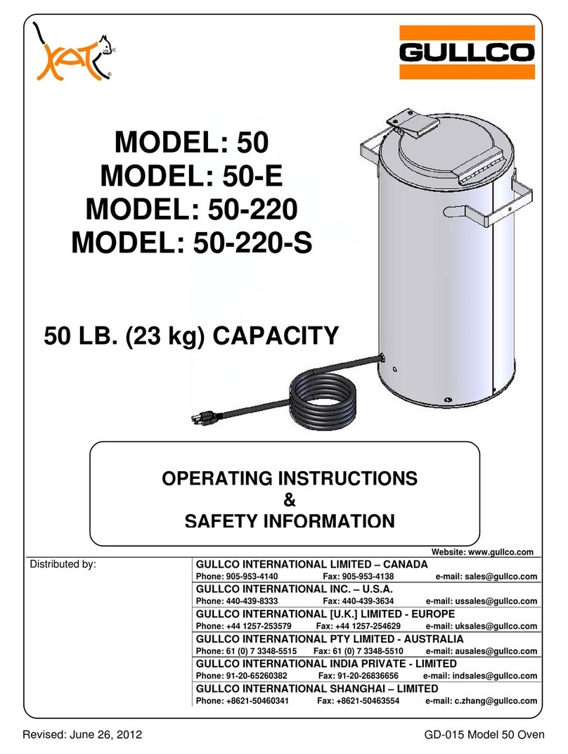 GULLCO 50 Operating instructions & safety information