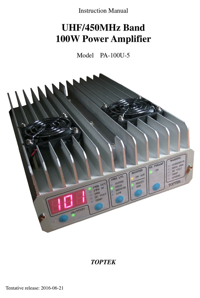 TOPTEK PA-100U-5 instruction manual