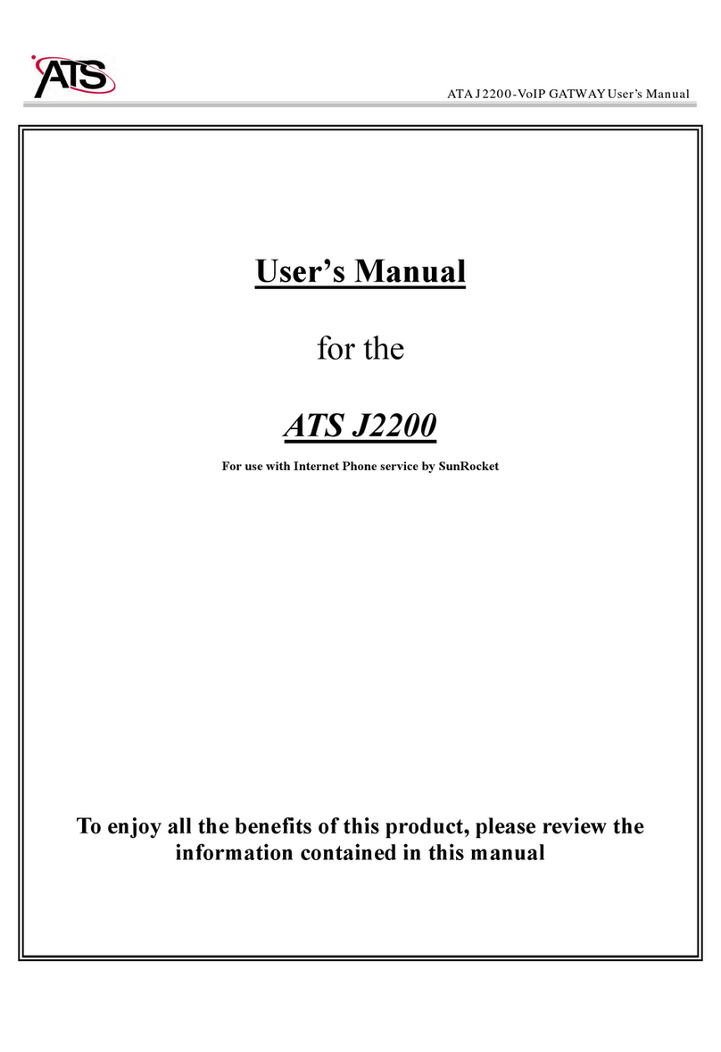 ATS J2200 User manual