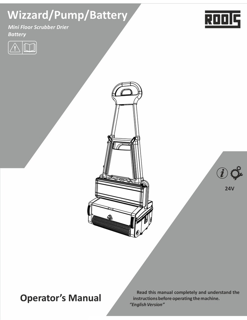 ROOTS Wizzard 340 Pump User manual ROOTS Wizzard 340 Pump User manual