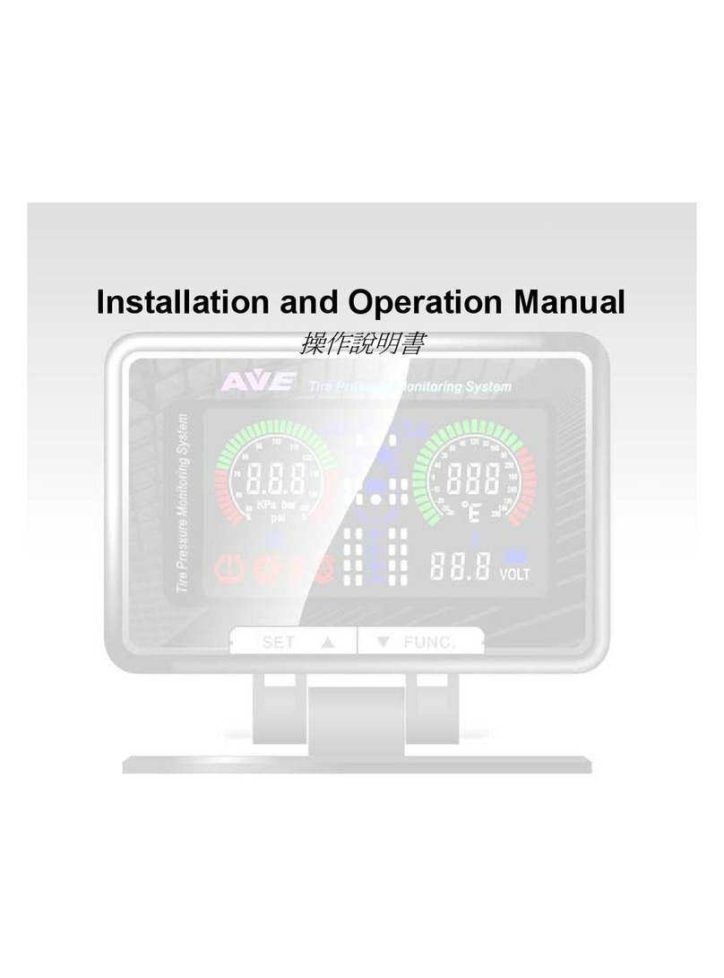 AVE TPMS Installation and operation manual