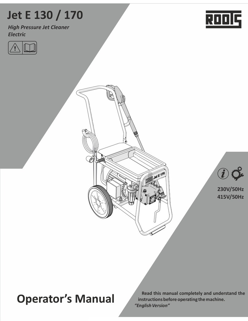 ROOTS Jet E 130 Operator's manual