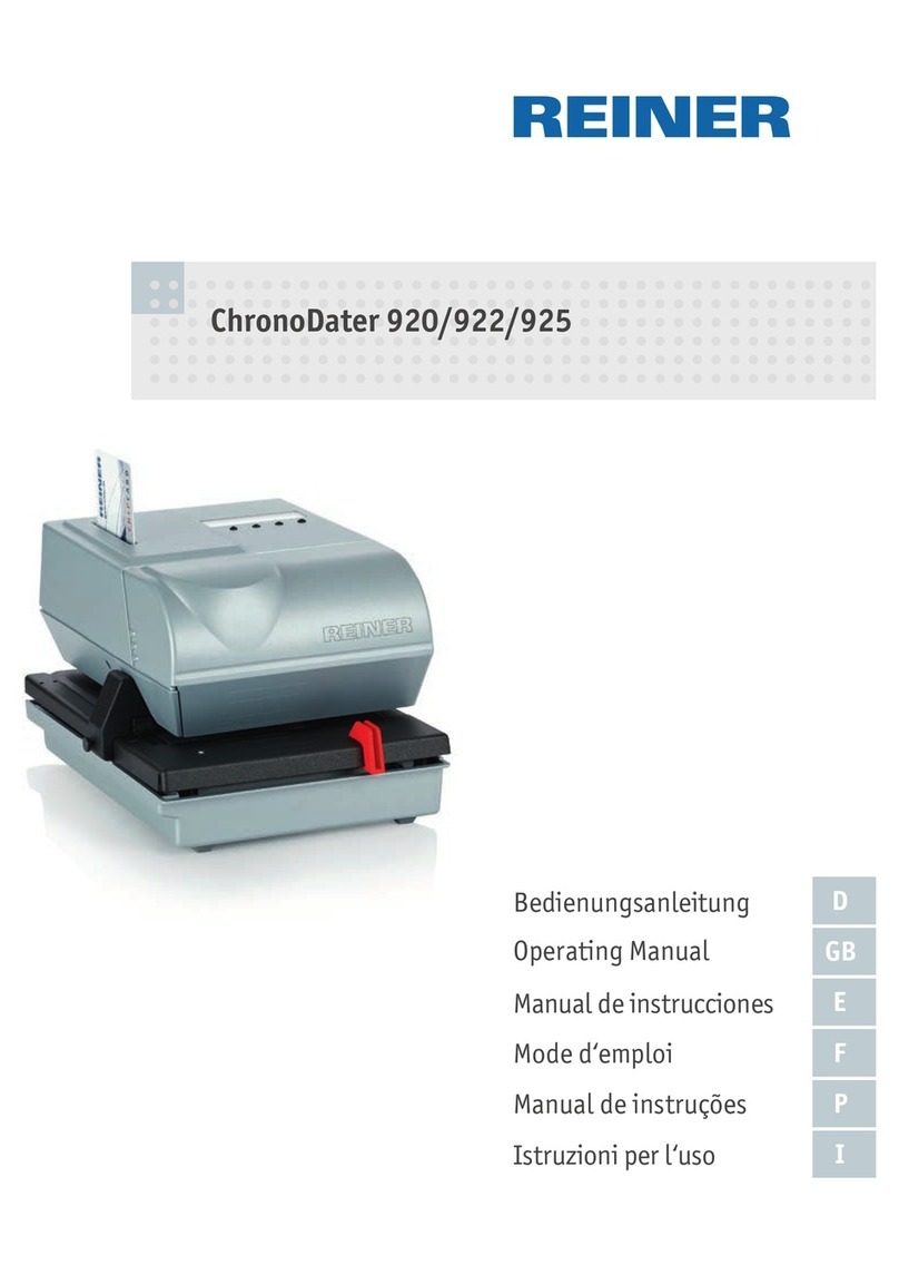Reiner ChronoDater 920 User manual