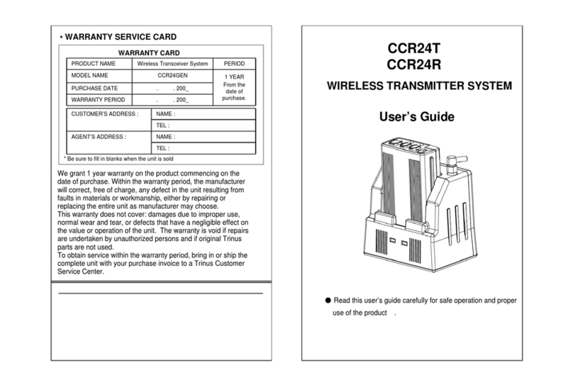 Panasonic CCR24T User manual