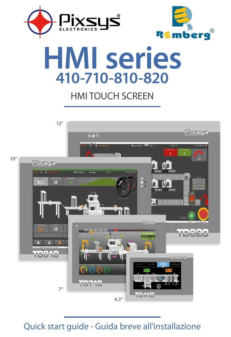 Pixsys HMI series quick start guide