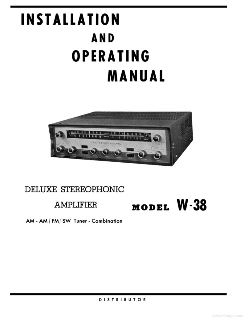 Kenwood W-38 User manual