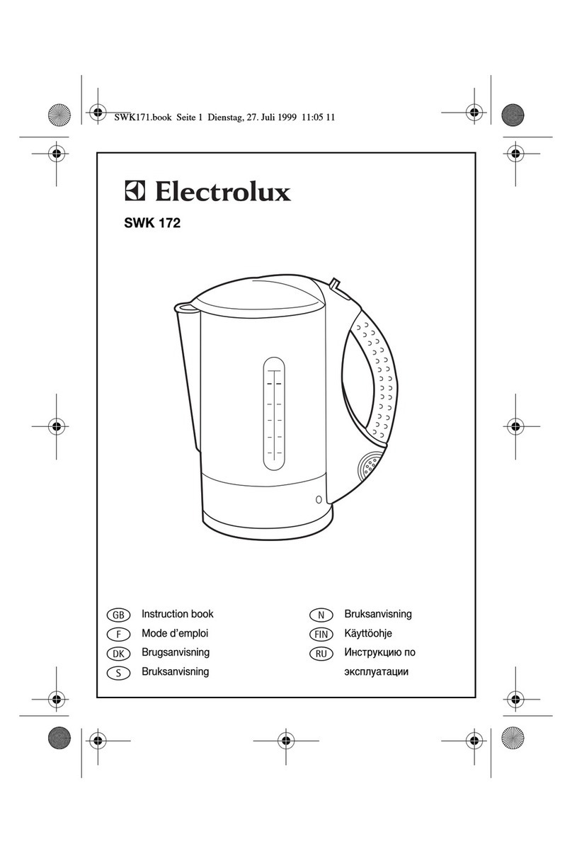 Electrolux SWK 172 User manual