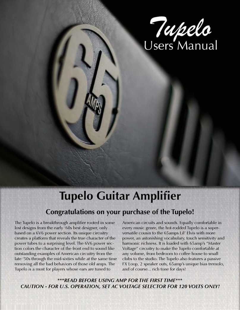 65 AMPS Tupelo user manual