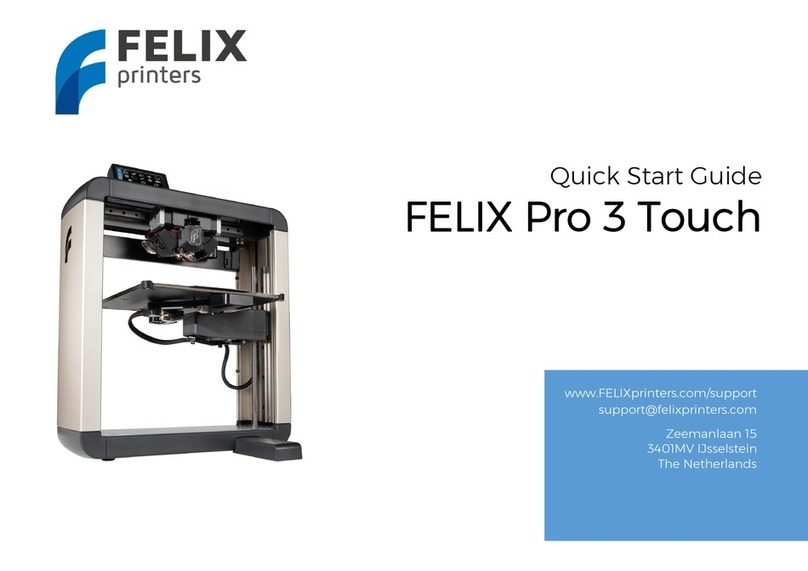 FELIXprinters FELIX Pro 3 Touch User manual