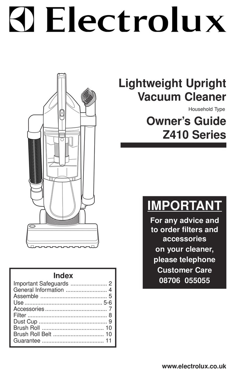 Electrolux Z410 Series owner's guide