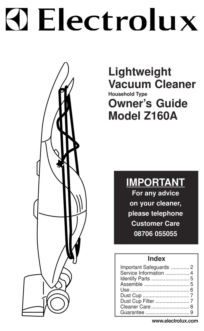 Electrolux Z160A User manual