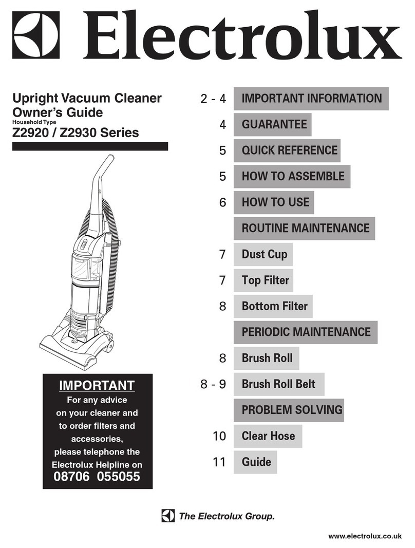 Electrolux Z2920 Series User manual