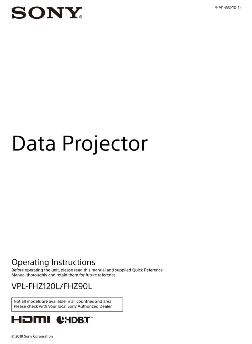 Sony VPL-FHZ120L operating instructions