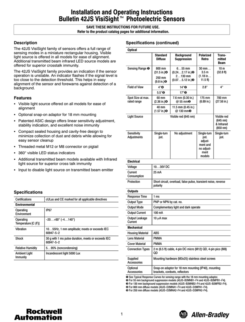 Allen-Bradley 42JS VisiSight User manual