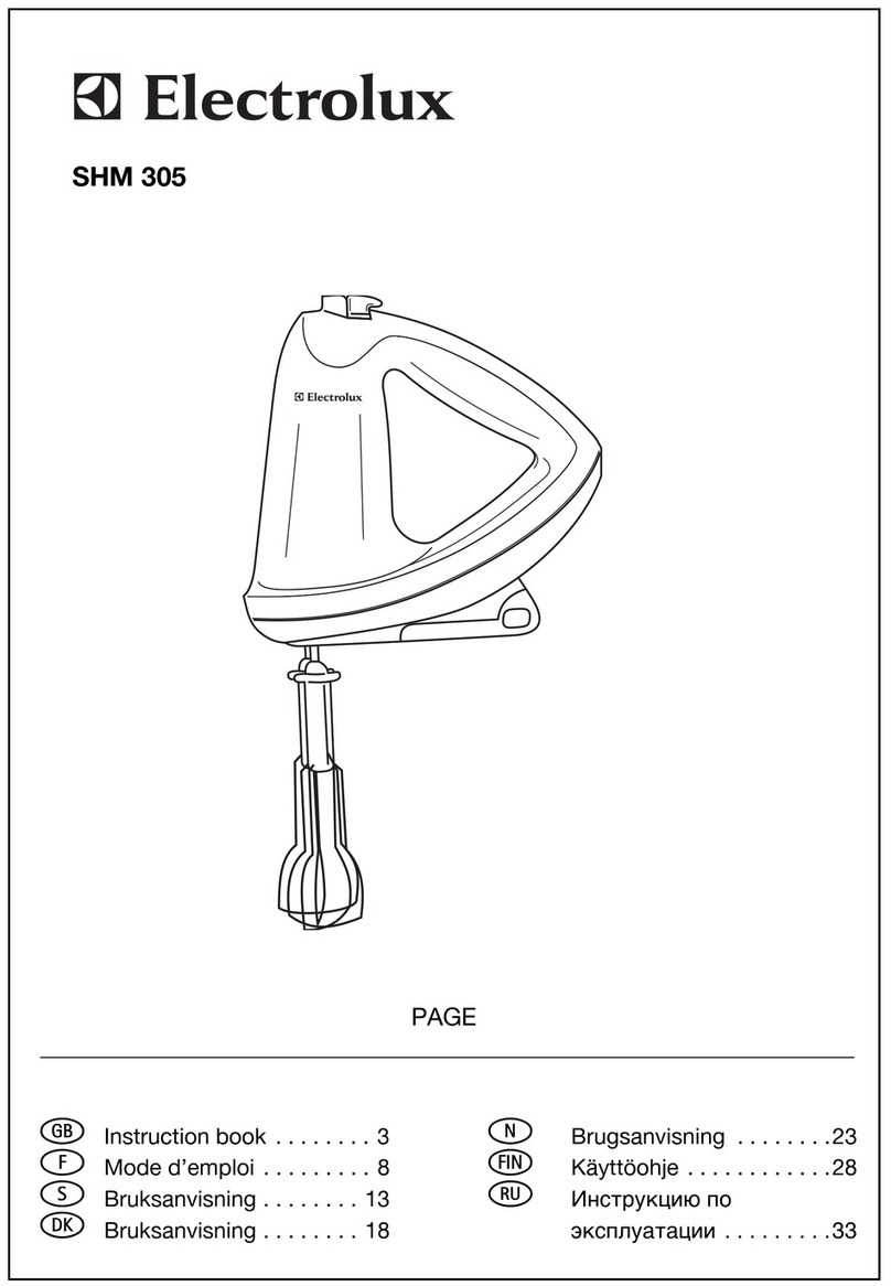 Electrolux SHM 305 User manual