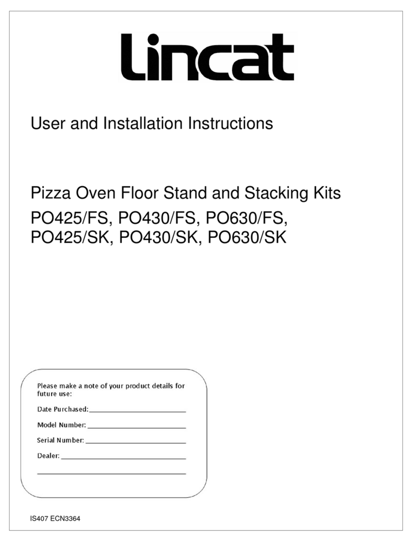 Lincat PO425/FS User and installation instructions