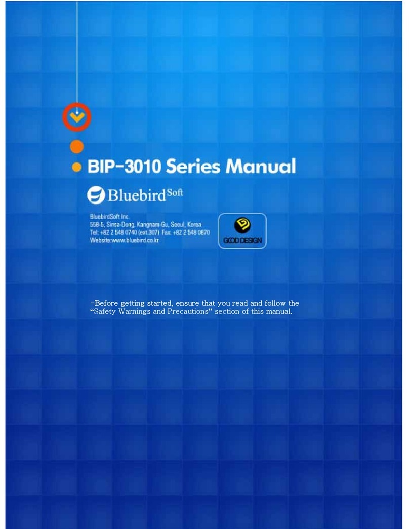 Bluebird BIP-3010 Series User manual