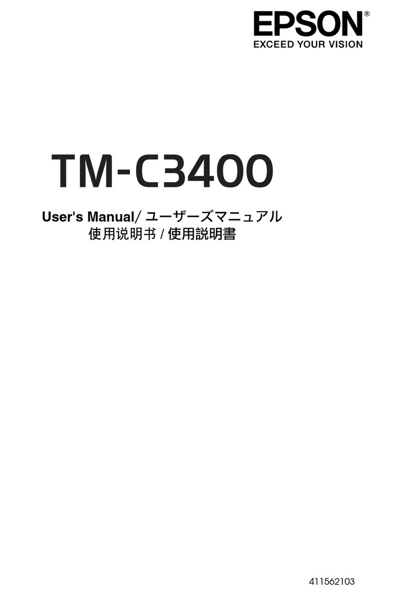 Epson SecurColor TM-C3400 User manual