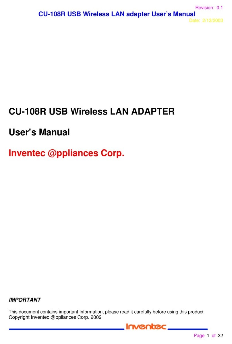 Inventec CU-108R user manual
