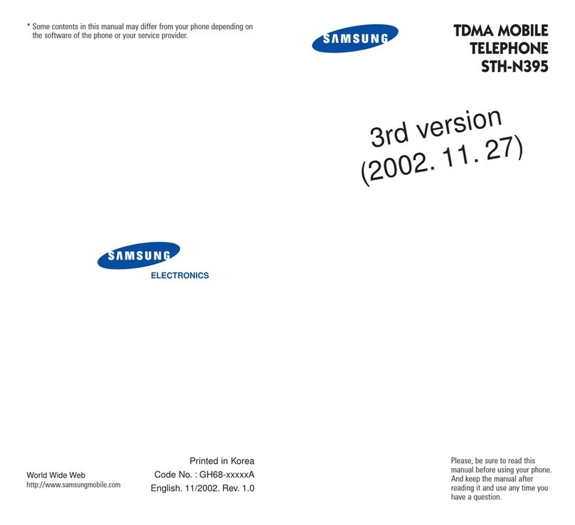 Samsung STH-N395 User manual