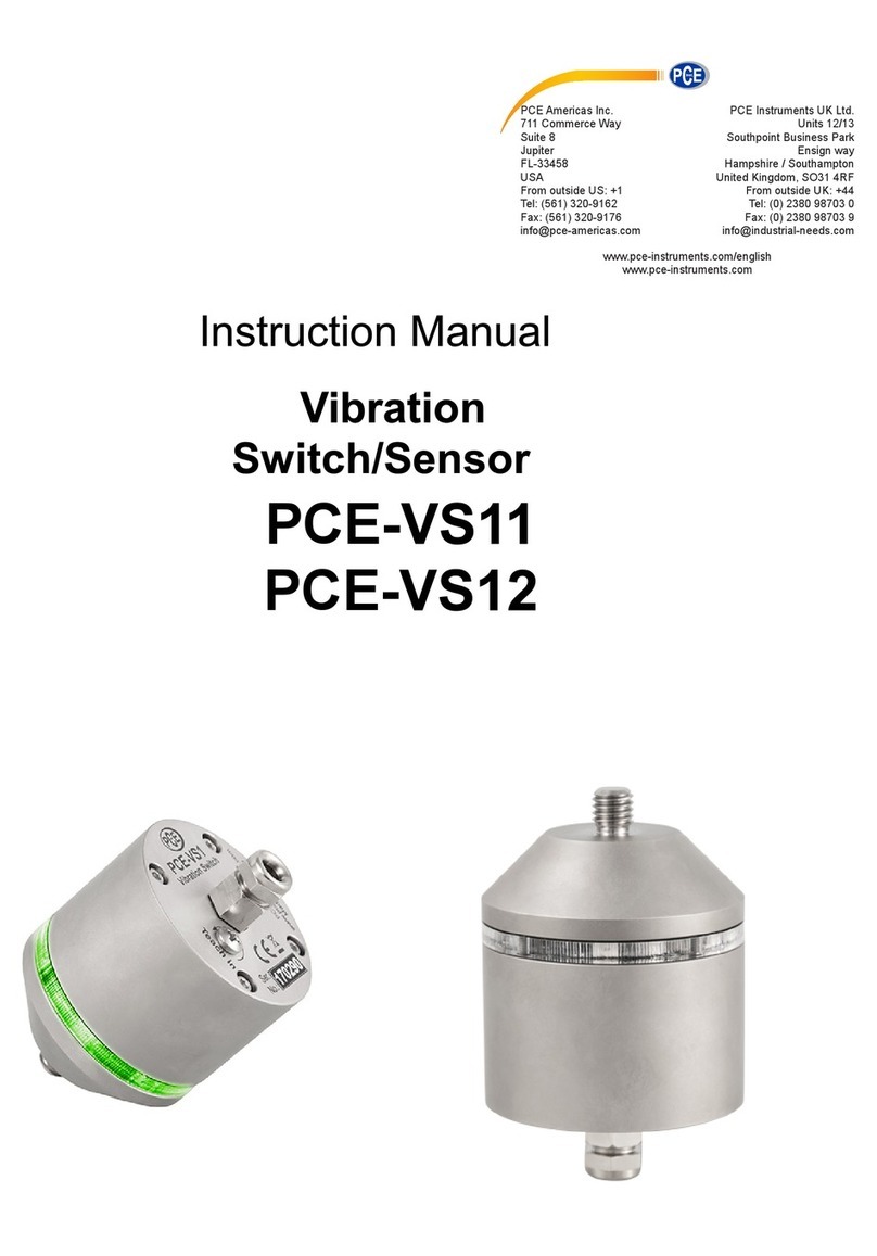 PCE Instruments PCE-VS11 User manual