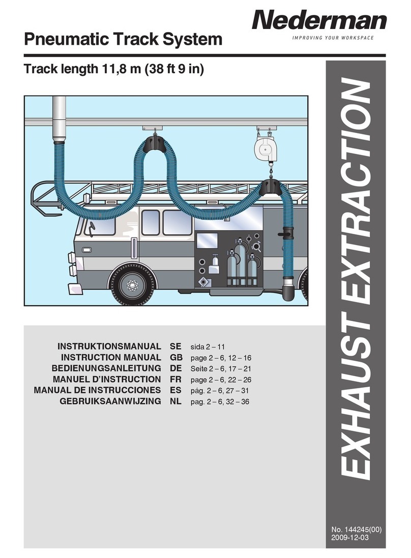 Nederman Pneumatic Track System instruction manual