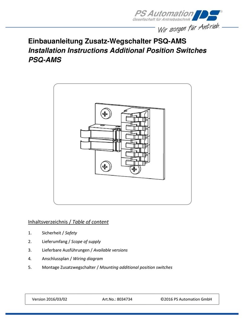 PS Automation PSQ-AMS installation instructions