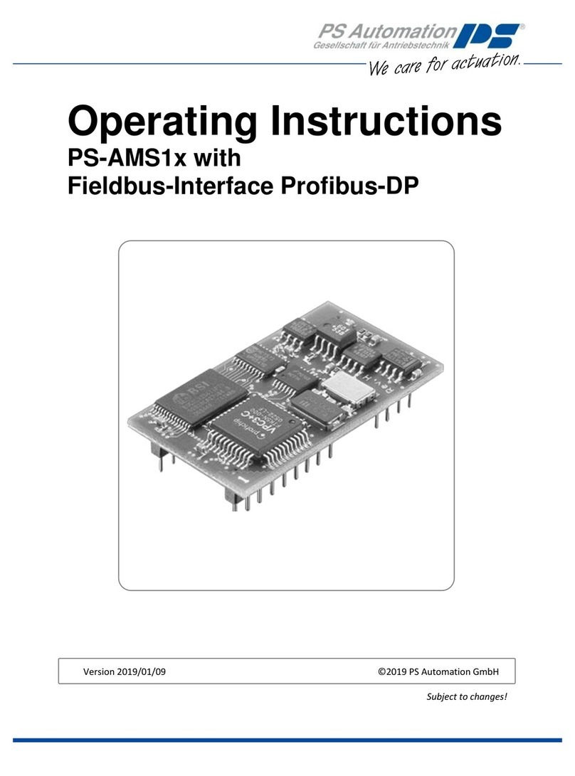 PS Automation PS-AMS1x operating instructions