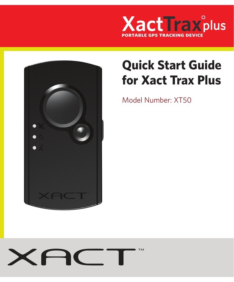 Xact Xact Trax Plus XT50 User manual