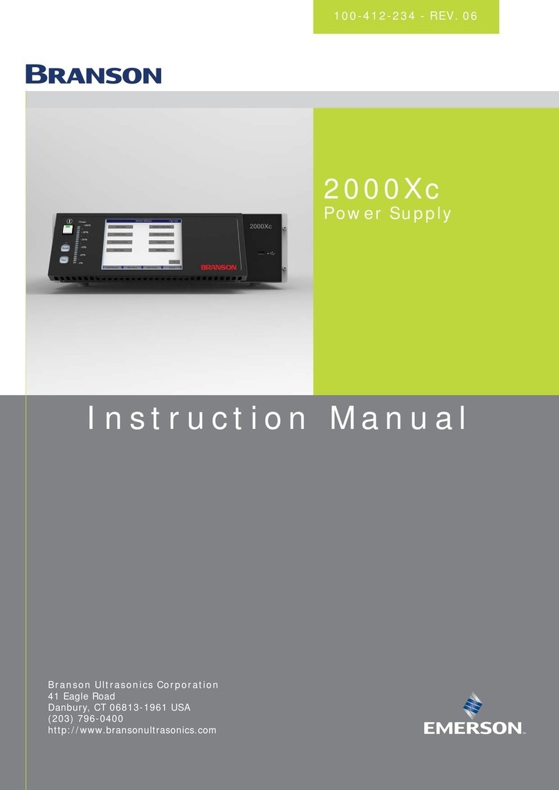 Branson 2000Xc instruction manual