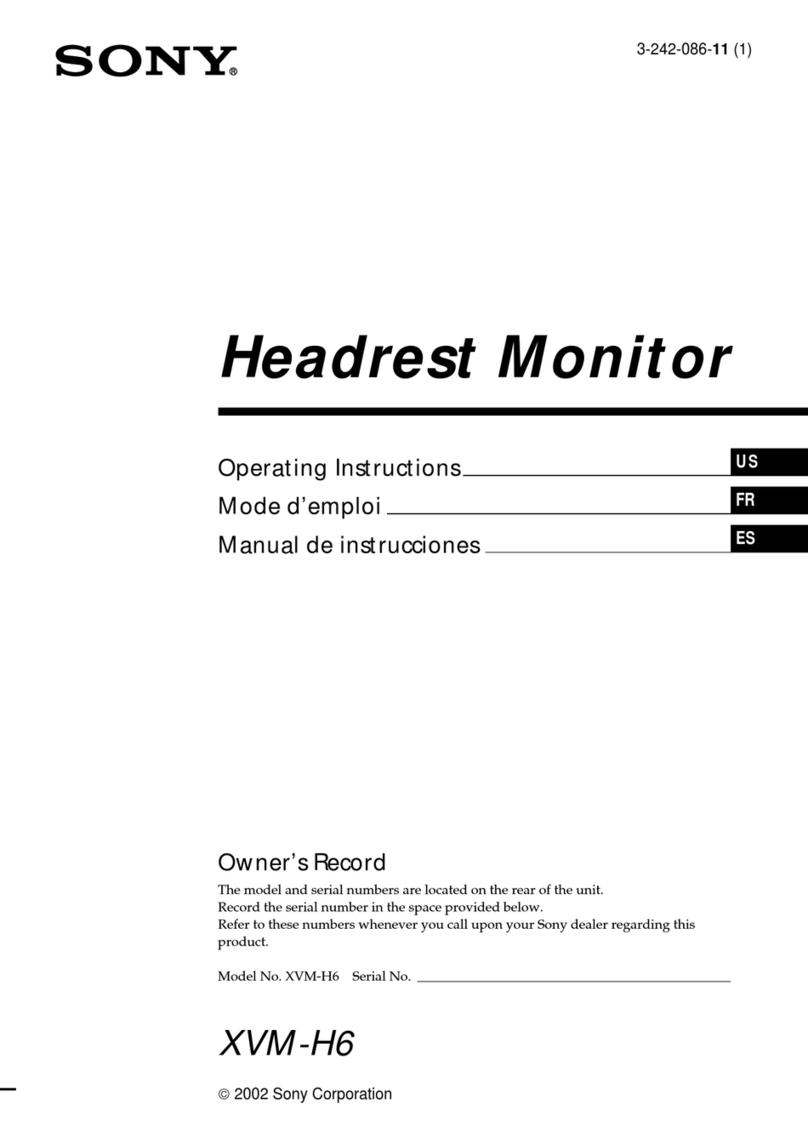 Sony XVM-H6 User manual