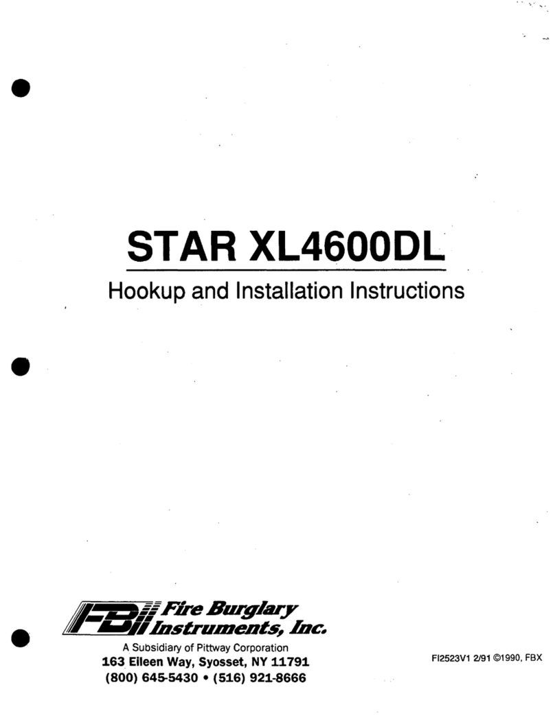 Fire Burglary Instruments STAR XL4600DL Hookup and installation instructions
