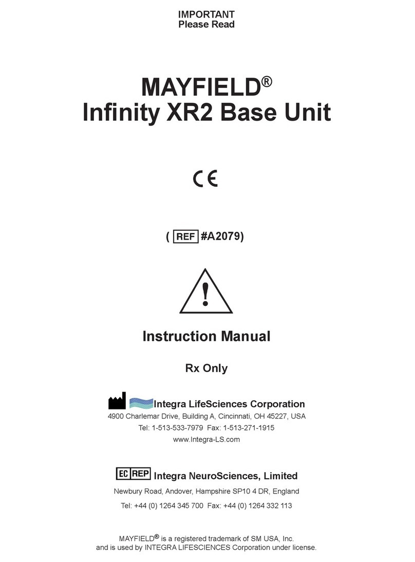 Integra MAYFIELD Infinity XR2 instruction manual