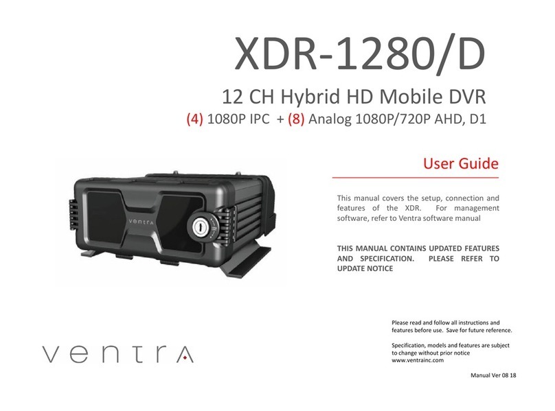 VENTRA XDR-1280/D user guide