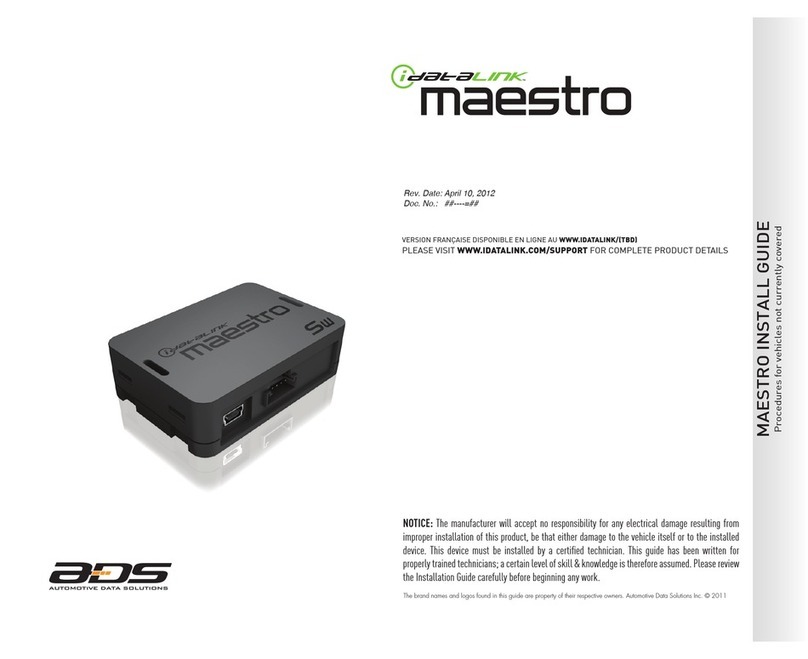 iDataLink Maestro installation guide