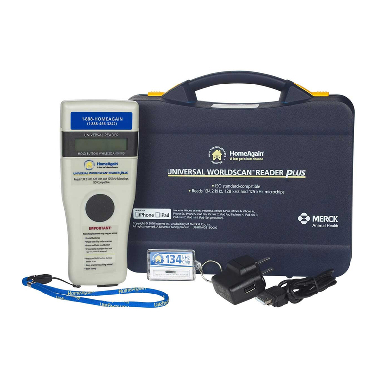 HomeAgain UNIVERSAL WORLDSCAN READER PLUS user manual