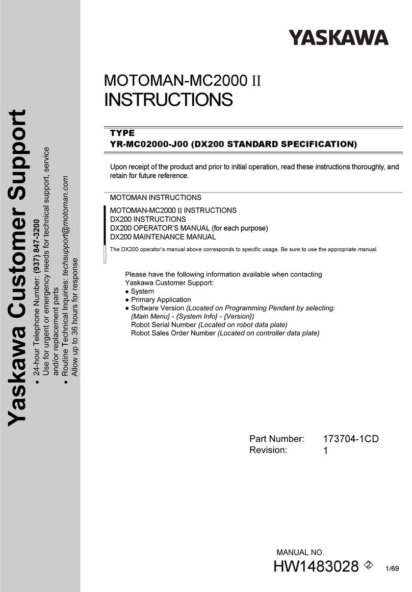 YASKAWA MOTOMAN-MC2000 II User manual