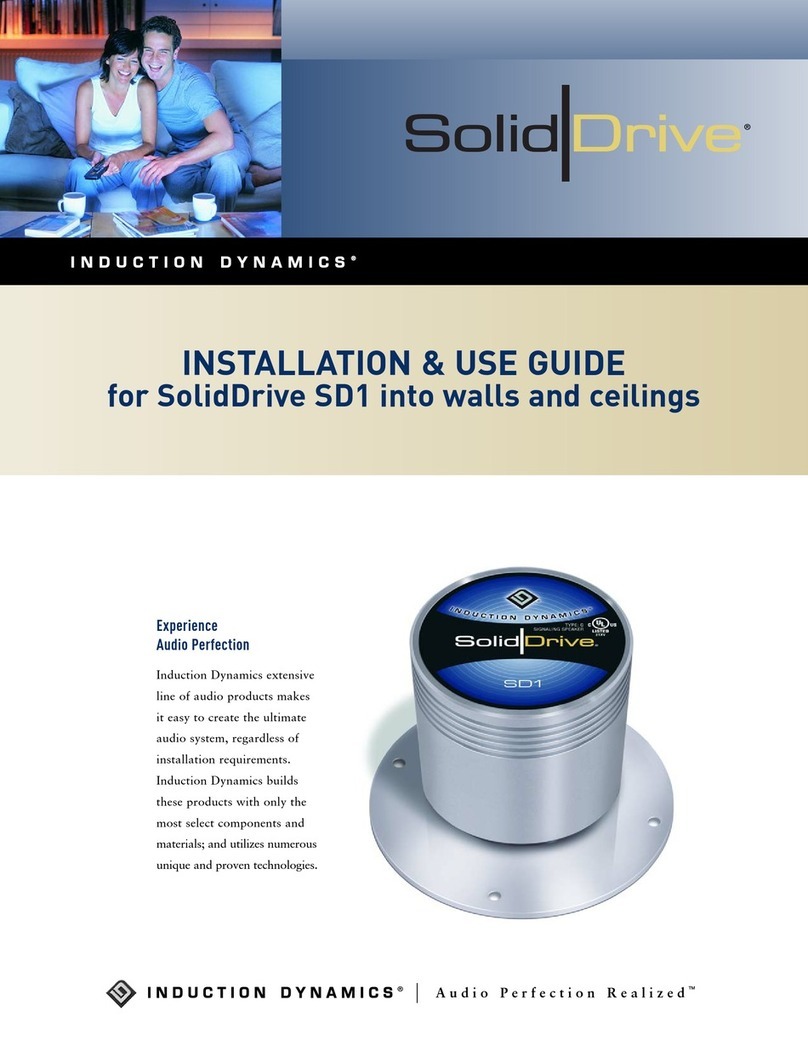Induction Dynamics SolidDrive SD1 Operating manual Induction Dynamics SolidDrive SD1 Operating manual