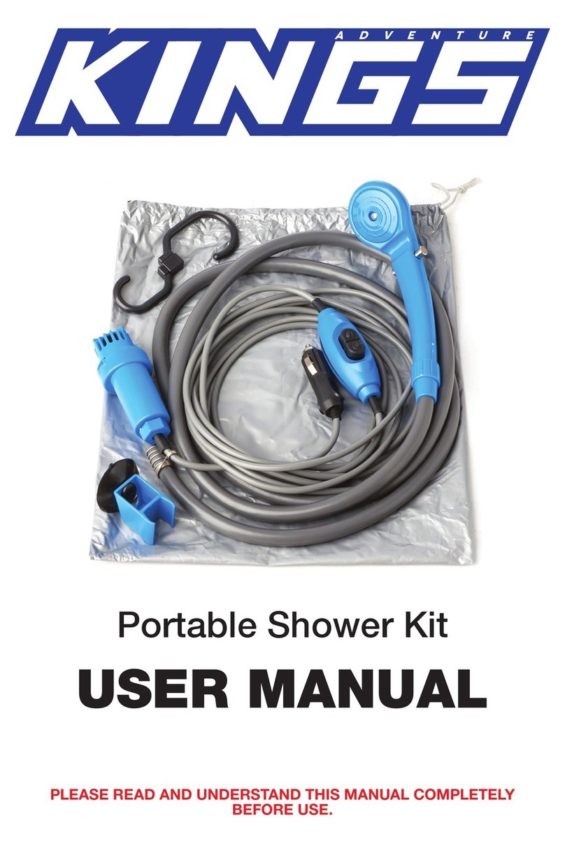 Adventure Kings Portable Shower Kit user manual