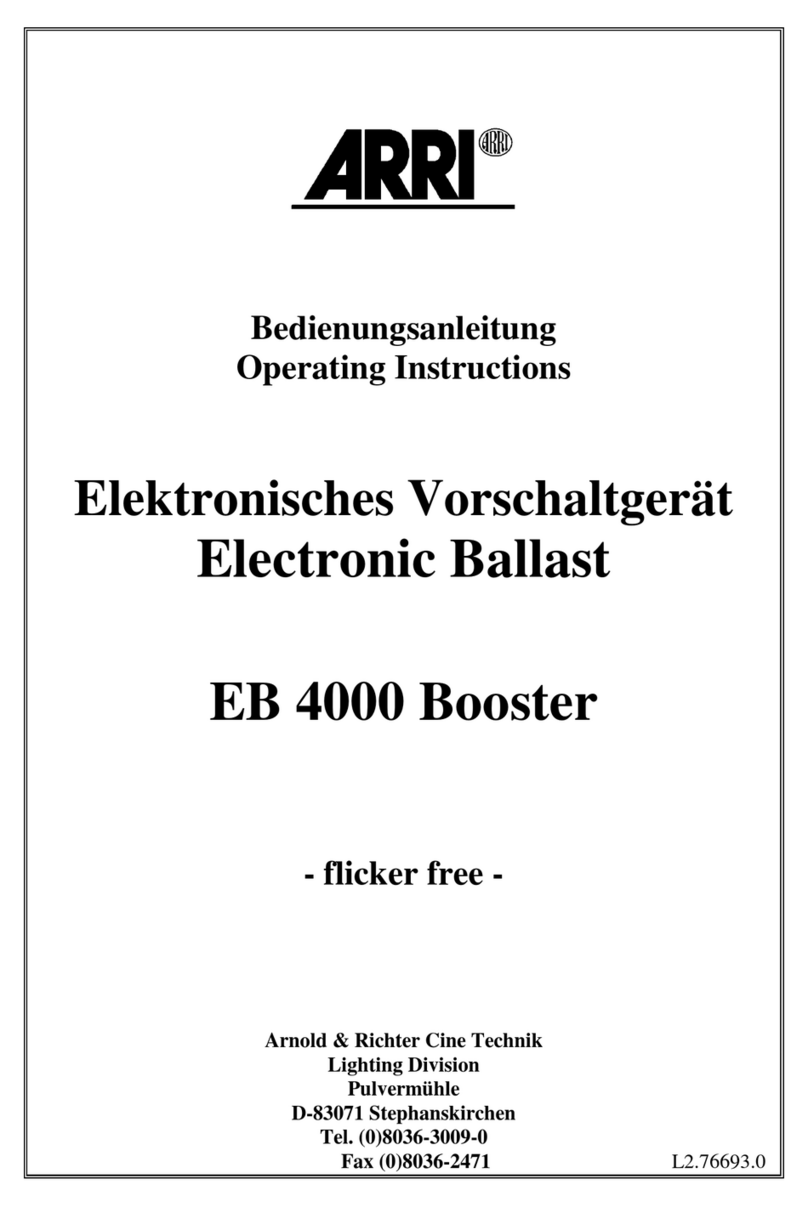 ARRI EB 4000 operating instructions