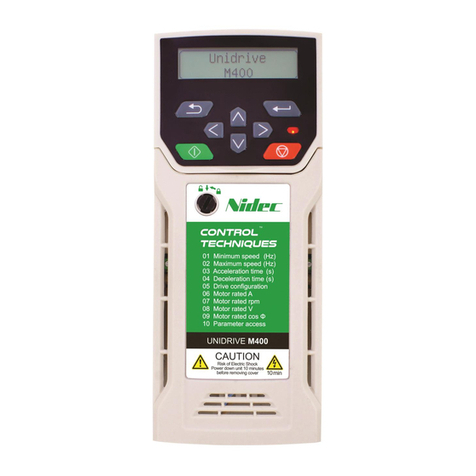 Nidec Unidrive M400-01100017A Step-by-step guide