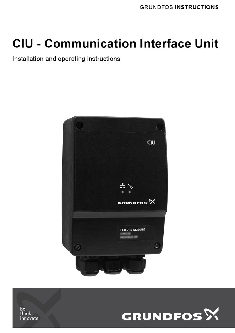 Grundfos CIU Installation and operating instructions