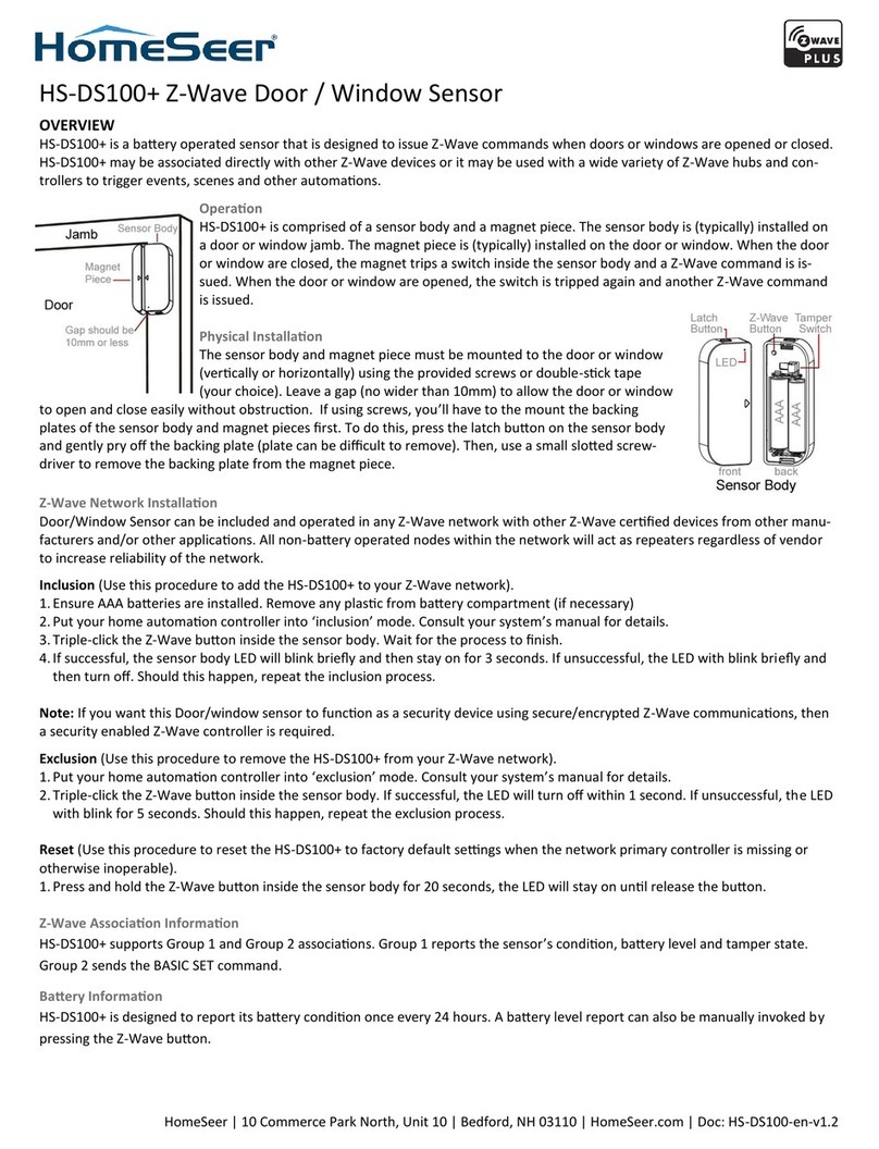 HomeSeer HS-DS100+ user manual